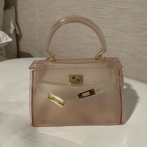 Transparent Top Handle Purse